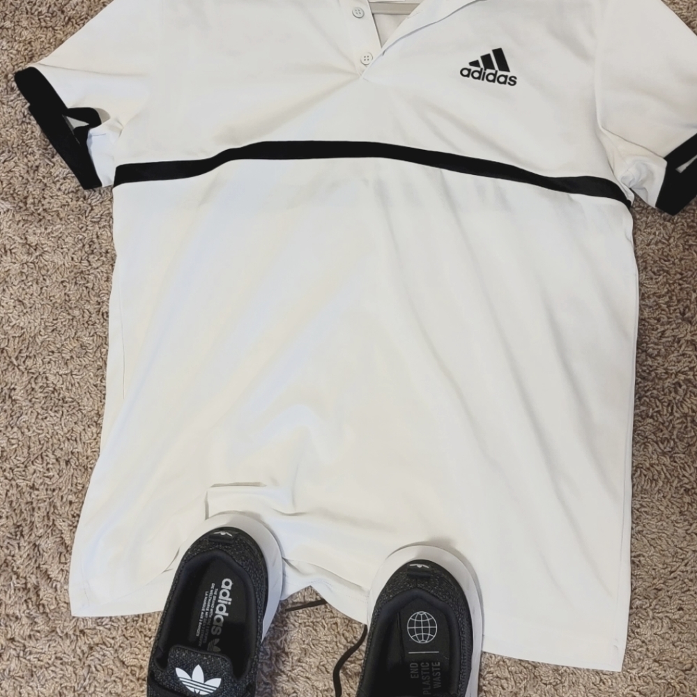 Adidas polo tennis shirt athletic